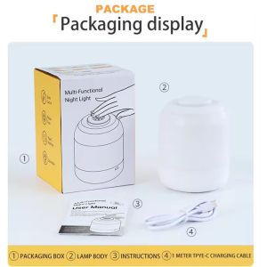 Rechargeable Touch Led Night Light 3000k-6000K Three Color Adjustable Bedside