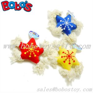 China New Design Stuffed Star Pet Toy With Cotton Rope and Squeaker on sale