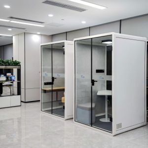Extendable Silent Phone Booth Aluminum Alloy Soundproof Home Office Pod
