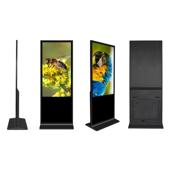 49 Inch Floor Standing LCD Touch Screen Kiosk Titem Support IR Remote Controller