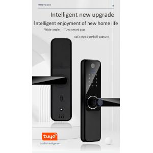 Biometric Password Smart Door Lock For 38mm-55mm Door Thickness