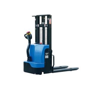 Long Working Hours AC Motor Electric Pallet Stacker 24V , Mechanical Steering
