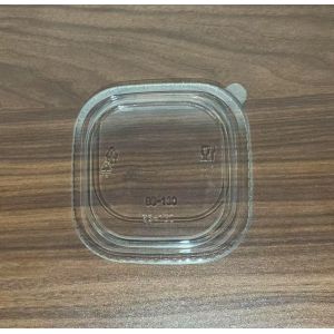 PET Lid For Eco-friendly Products Noodle Square Paper Kraft Disposable Salad