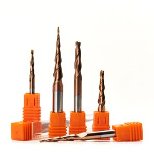 55HRC Carving Bit TiAIN Coating Engraving Machine Meta End Mill