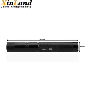 Beam Flashlight 532nm Green Laser Pointer Pen Adjustable Safety Key