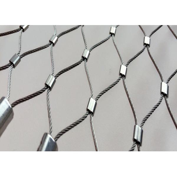 Quality Decorative Architectual Facade Cladding Cable Rod Woven Mesh for sale