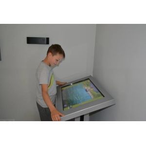 24" inch Floor standing touchscreen LCD LED monitor with mini PC