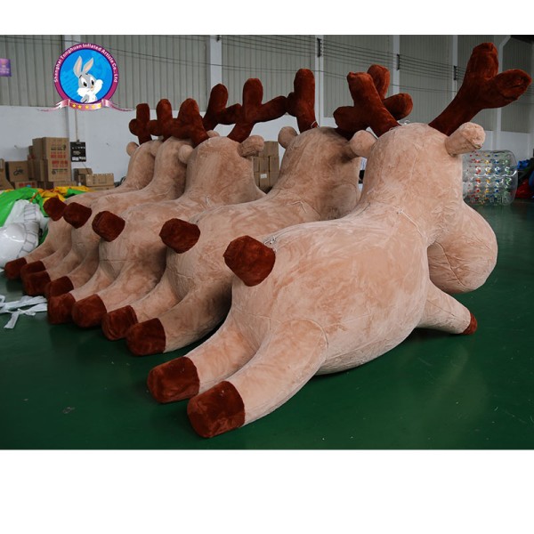 Factory Inflatable Flush Bear Inflatable Christmas Reindeer for Advertising Inflatable Christmas Products for Whole Sale