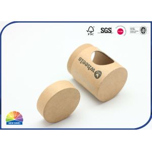 Solid Food Paper Packaging Tube With Lids Windowing Matte Varnishing
