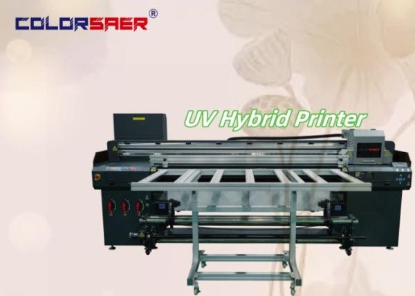 Quality UV Hybrid Printer Color SAER Flatbed With Roll To Roll I3200 New UV Plotter For Different Materials for sale