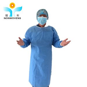 Wholesale EO Sterile Disposable Surgical Gown 50gsm With Knitted Cuff from china suppliers