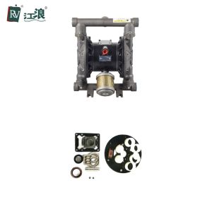 1" Double Diaphragm Pump Paint Sprayer Santoprene Membranes Aluminum