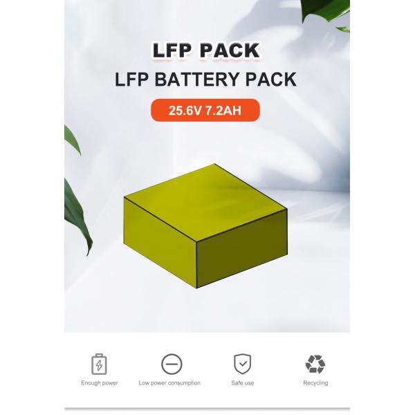 LFP Green Power Li Ion Battery Pack 25.6V 7.2AH LiFePo4 Cell Battery