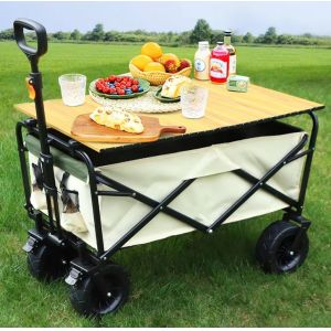 Iron Collapsible Foldable Garden Trolley High Strength For Transport Tools