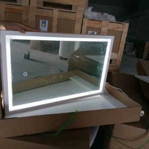 Stable Square Lighted Bathroom Mirror Wall Mount Long Service Life