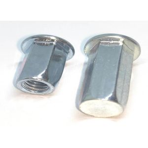 M5 M6 Steel Blue Zinc Hex Blind Rivet Nut Plating Coating for Medical Devices