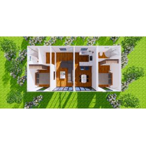 Boxspace 12x6m Container Home 72㎡ Modular House 2 Bedrooms And 2 Bathrooms