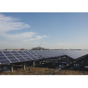 Customized Solar Panel Mounting Structure , Ground Mount Solar Racking Systems