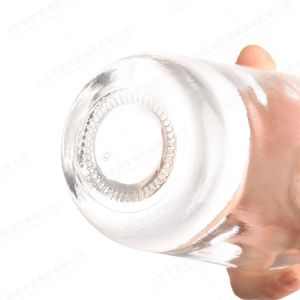 Transparent Super Flint Glass Bottle with Cap Cover 700ml 750ml Custom Size
