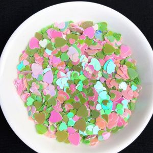 Non-Toxic 1MM 3MM 4MM Heart Mixed Heart Shapes Sequins for Wedding Party Home
