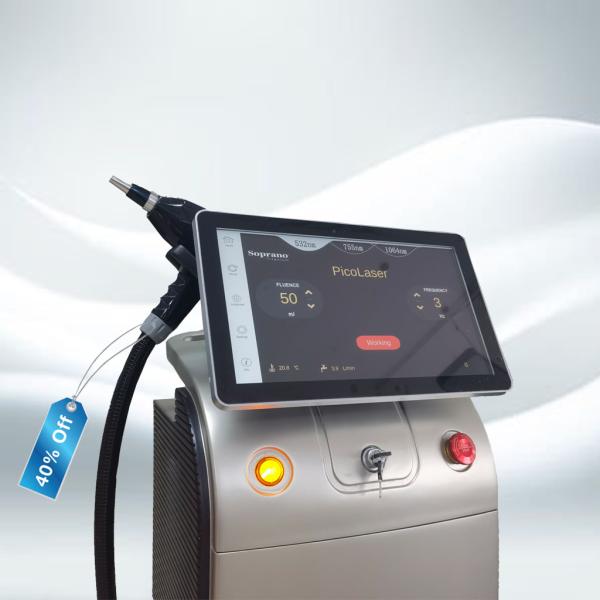 2 In 1 Ice Laser Machine 1200w Tattoo Removal Laser Machine TEC Cooling