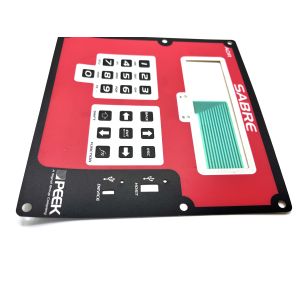 Autotex F150 Polyester Membrane Keypad Customh With 4 Layers And 500 Life Cycles