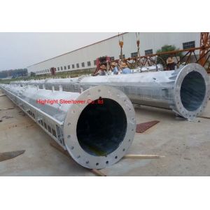 Wireless Monopole Telecommunications Tower Self Supporting Antenna Mast