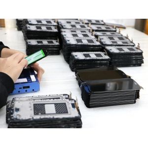 Black Gold White Mobile Phone LCD Touch Screen Display / Cellphone Accessories