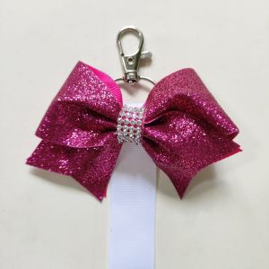Unique Personalized Gifts Pre-Tied Sublimation Blank Bowknot Keyring With Double