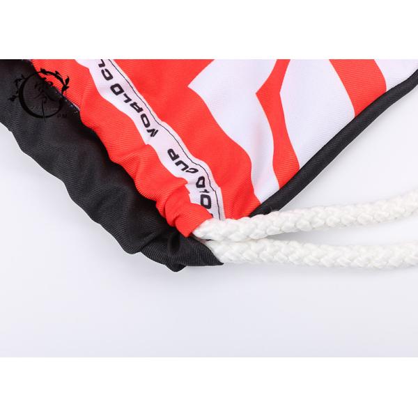 World Cup Digital Printed Drawstring Backpack Waterproof With Thick Cotton Ropes