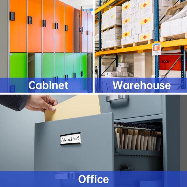 Functional Design Magnetic C Profile Channel Label Holders for Metal Racks and Shelves