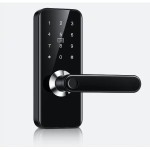 Black Bluetooth Smart Door Lock / Fingerprint Door Lock