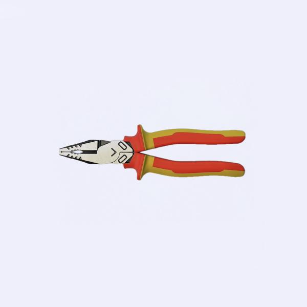 Quality 8" High Leverage Multi-Function Combination Pliers VDE insulated handles hand tool set HRC 62 combination pliers side cutting pliers long nose pliers insolated tools Eccentric Labor-saving for sale