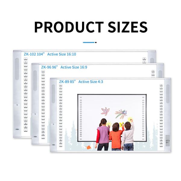 All In One Smart Interactive Whiteboard Multi Point Ultra Slim Frame For