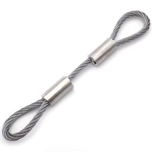 Solar Loop Ends Galvanized Steel 4 Mm Wire Rope Sling