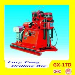 China China Hot Cheapest GX-1TD Portable Skid Mounted Water Well Drilling Rig 30-150 m Depth for sale