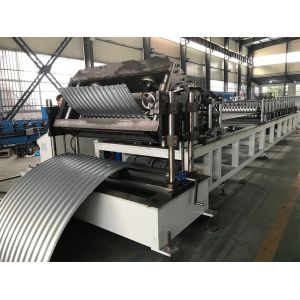Heavy Duty Silo Roll Forming Machine Gear And Hydraulic Cutting System For