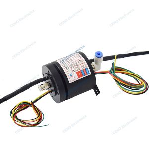 Integrate Pneumatic Rotary Union Combine Conductive Swivel With Encoder Signal