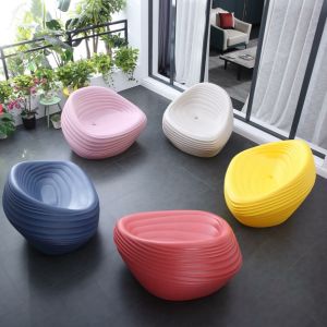 Sea Shell Plastic Chair Rotomolded PE Funiture Morden Design
