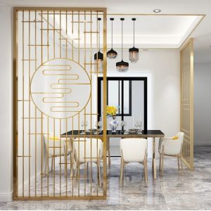 China Customized Screen Double Sided Partition Screen Room Divider Aluminum Stainless Steel on sale