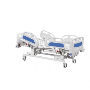 China Three Crank Patient Bed Manual Hospital Bed With  Luxurious Central Locking Castors on sale