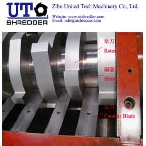 Double Shaft Shredder double shear crusher - high capactiy in tire, plstic, wood