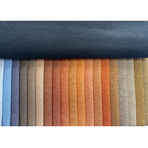 Modern Plain Linen Sofa Fabric 100 Polyester Linen Fabric Tear Resistant