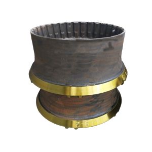 High manganese steel cone crusher spare parts for mining and stone crack