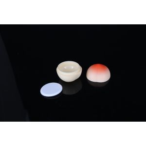 hand lip crystal pump empty square white Screen Printing Airless 30ml Cosmetic