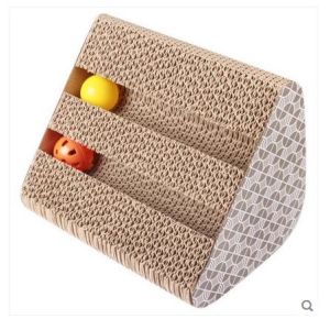 Wholesale OEM Customized Cat Scratcher Cardboard 28x25x14cm 14% Humidity Toys Storage from china suppliers