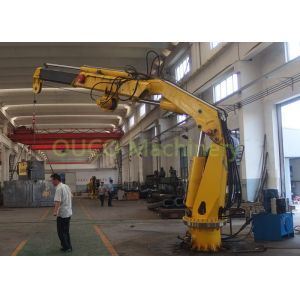 Vessel Hydraulic Deck Crane Folding Boom High Efficiency Low Power Consumption