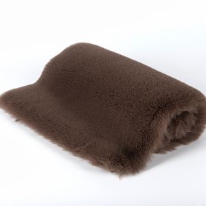 Polyester Long Pile Faux Fur Trim Fabric for Super Soft Faux Rabbit Fur Look and
