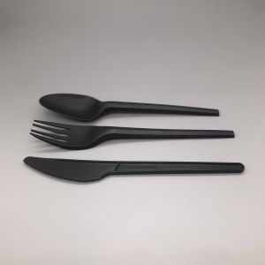 Eco Friendly Renewable Resources Bulk CPLA Forks Knives Biodegradable Disposable