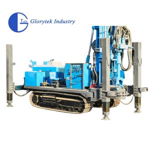 GL600S Steel Crawler Type Water Well Drill/Drilling Rig with DTH Hammer or Mud